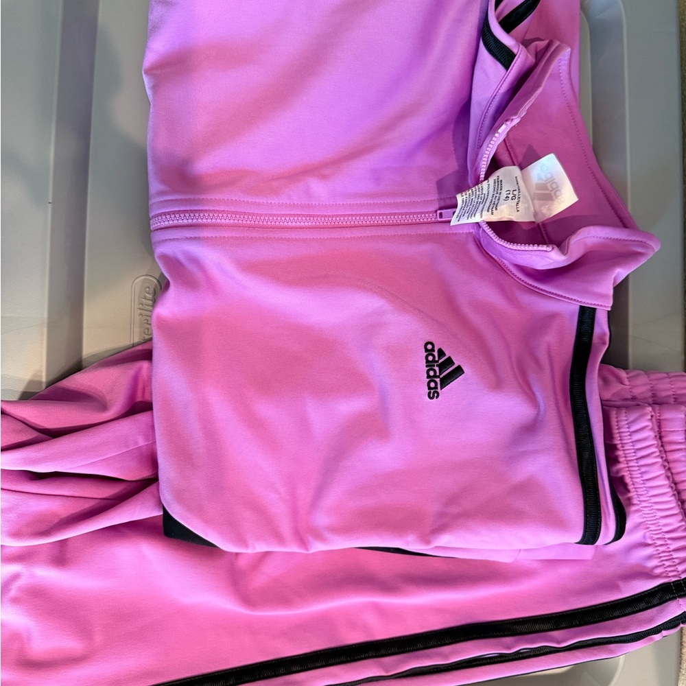 Adidas Kids Essentials lilac Tracksuit